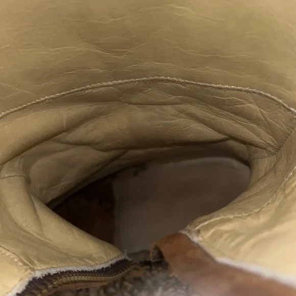 Corral Boots with Silver stud & Lattice details, full zip - Picture 10 of 11